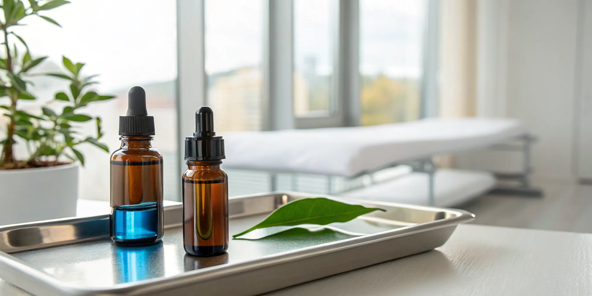 Two vials representing the choice between A2M vs PRP injections for arthritis.